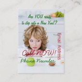 90 Taglebensstil-Umwandlung 2 Visitenkarte (Rückseite)