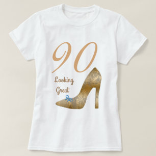 90 & The Great High Heel Light Blue Bow  T-Shirt