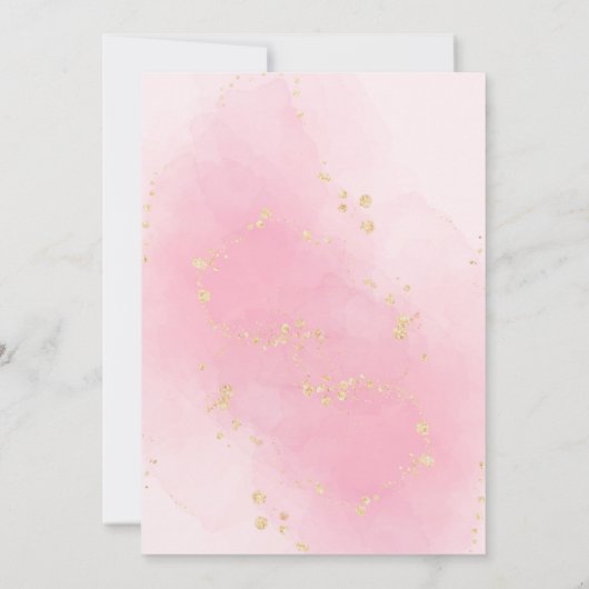 90. und fabulous Gold Sparkle Cartoon 90. Geburtst Einladung (Rückseite)