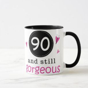 90 und noch herrliche Geburtstags-Geschenk-Idee Tasse