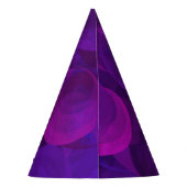 90 und Nonstop Elegant Lila Geburtstag Partyhütchen (Rückseite)