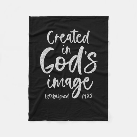 90 Year Old Christian Jesus 1932 90th Birthday Fleecedecke (Vorderseite)