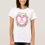 90 Years Loved 90th Birthday Shirt for Women<br><div class="desc">Looking for a fun 90 year old birthday gift for her?  Deck your favorite senior lady out with this cute floral 90 years loved 90th birthday shirt!  Personalize with her name or another fun message.</div>