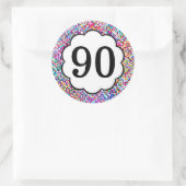 90 - Zahlen Farbige Aufkleber (Tasche)