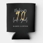 90 zum Geburtstag guten Goldes machen Dosenkühler (Vorderseite)