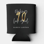 90 zum Geburtstag guten Goldes machen Dosenkühler (Rückseite)