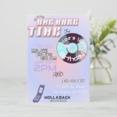 90er/2k Pop Einladung zum Geburtstag (Stehend Vorderseite)