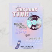 90er/2k Pop Einladung zum Geburtstag (Vorne/Hinten)