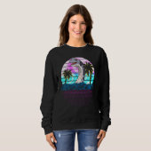 90er 80er Retro Brachiosaurus Vaporwave Ästhetik Sweatshirt (Vorne ganz)