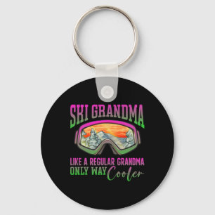90er 80er Skiausrüstung Retro Ski Oma Schlüsselanhänger