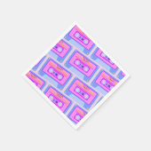 90er 80er Vaporwave Ästhetische Happy Birthday Serviette (Ecke)