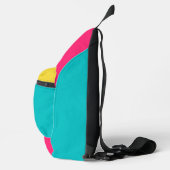 90er-Bilder, Retro-Roller-Skate-Symbol Crossbody Bag (Rechts)