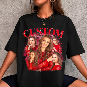 90er Bootleg Rap T-Shirt mit individuellem Foto