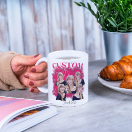 90er Bootleg-Rap-T-Shirt mit individuellem Foto Kaffeetasse