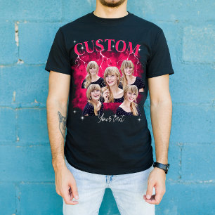 90er Bootleg Rap Tee Custom Foto T - Shirt