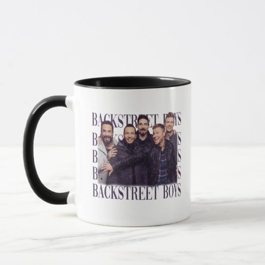 90er Boyband im Vintage-Stil Tasse (Links)