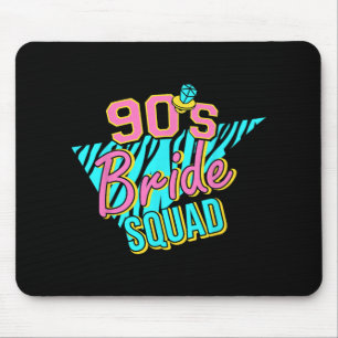 90er Braut Squad Brautjungfer Retro passend zum Ju Mousepad