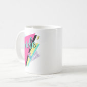 90er Bride Bridesmaid Retro 90er Junggeselinnen-Ab Kaffeetasse (Vorderseite Links)
