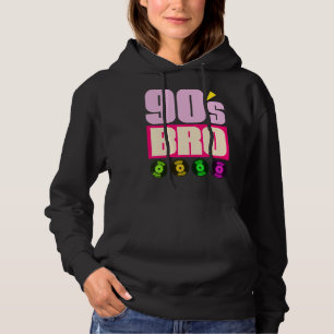 90er Bro 1990er Musik Theme Party Vinyl 90er Hoodie