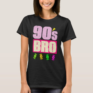 90er Bro Vinyl 90er Musik 1990er Theme Party Ninet T-Shirt