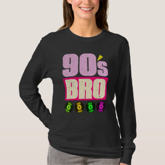 90er Bro Vinyl 90er Musik 1990er Theme Party Ninet T-Shirt