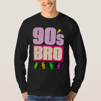 90er Bro Vinyl 90er Musik 1990er Theme Party Ninet T-Shirt