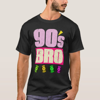 90er Bro Vinyl 90er Musik 1990er Theme Party Ninet T-Shirt