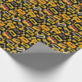 90er Cassette & Smiley Wrapping Paper - Retro-Part Geschenkpapier (Ecke)