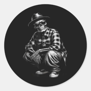 90er Cholo Chicano Homie Cooler Mexikanischer Gang Runder Aufkleber