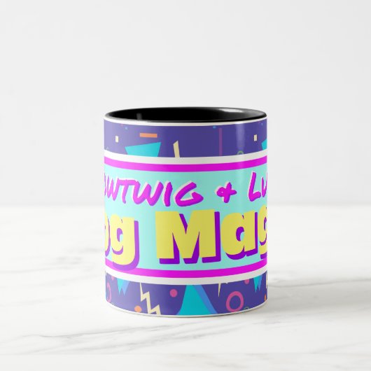 90er CrowTwig und Lucky Zweifarbige Tasse (Mittel)