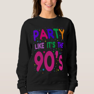 90er Frauen Rave-Outfit & 1990er Fancy Dress 2 Sweatshirt