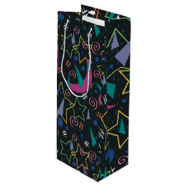 90er Galaxy-Arcade Geschenktüte Für Weinflaschen