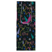 90er Galaxy-Arcade Geschenktüte Für Weinflaschen (Vorderseite)