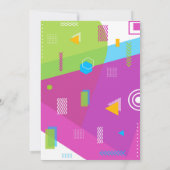 90er Geburtstagsparty Einladung Retro 30. Geburtst (Rückseite)