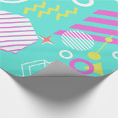 90er geometrisches Muster Geschenkpapier (Ecke)