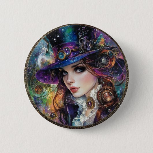 90er Gothic Steampunk Alice Button (Vorderseite)