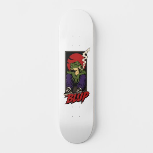 90er Grunge Frosch BLUP Skateboard Deck (Vorderseite)