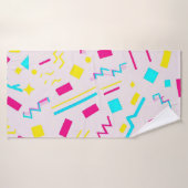 90er Hand Drawn Doodle Badehandtuch (Badehandtuch)