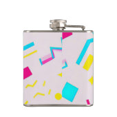 90er Hand Drawn Doodle Flachmann (Rückseite)