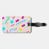 90er Hand Drawn Doodle Gepäckanhänger (Rückseite horizontal)