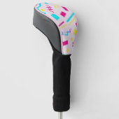 90er Hand Drawn Doodle Golf Headcover (angewinkelt)
