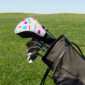90er Hand Drawn Doodle Golf Headcover (In SItu)