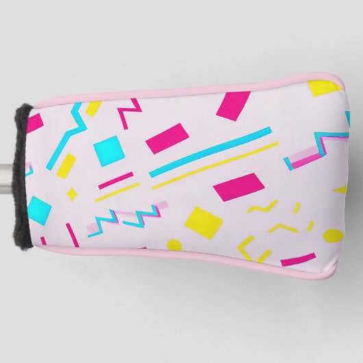 90er Hand Drawn Doodle Golf Headcover (Vorderseite)