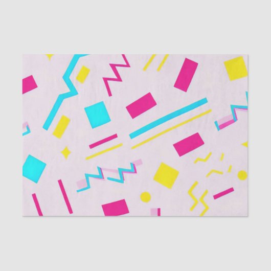 90er Hand Drawn Doodle Seidenpapier (Vorderseite)