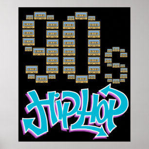 90er Hip Hop gibt klassischen Hip Hop Poster