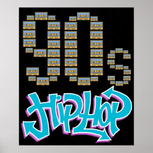 90er Hip Hop gibt klassischen Hip Hop Poster