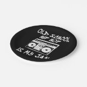 90er Hip Hop Old School Boombox Music Lover Pappteller (Schrägansicht)
