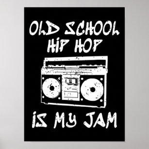 90er Hip Hop Old School Boombox Music Lover Poster
