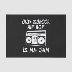90er Hip Hop Old School Boombox Music Lover Seidenpapier