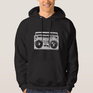 90er Hip Hop Radio Ghettoblaster Vintage Hoodie